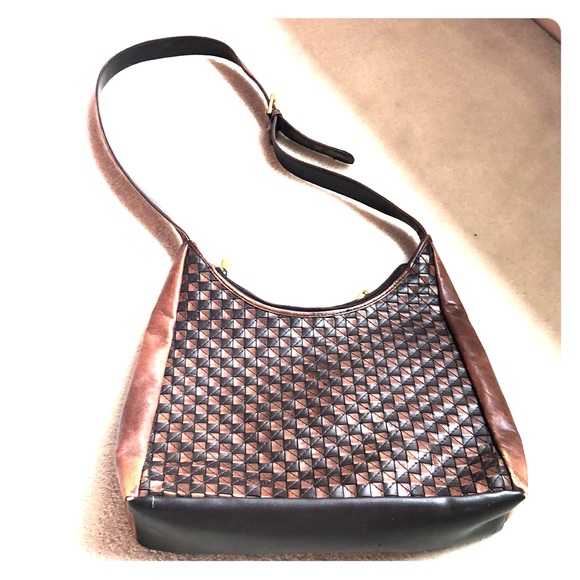 Cee Klein Woven Leather Shoulder Bag - Picture 1 of 5